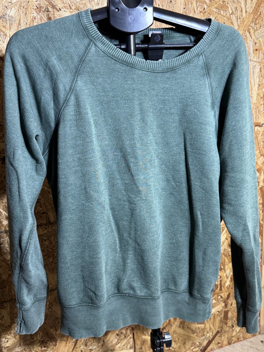 Aerie Small Green Crew Neck Sweatshirt Raglan Sleeves